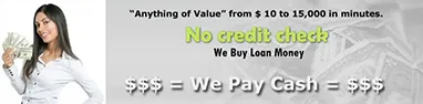 We pay cash