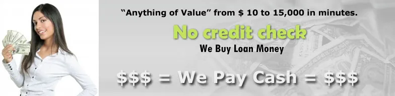 We pay cash
